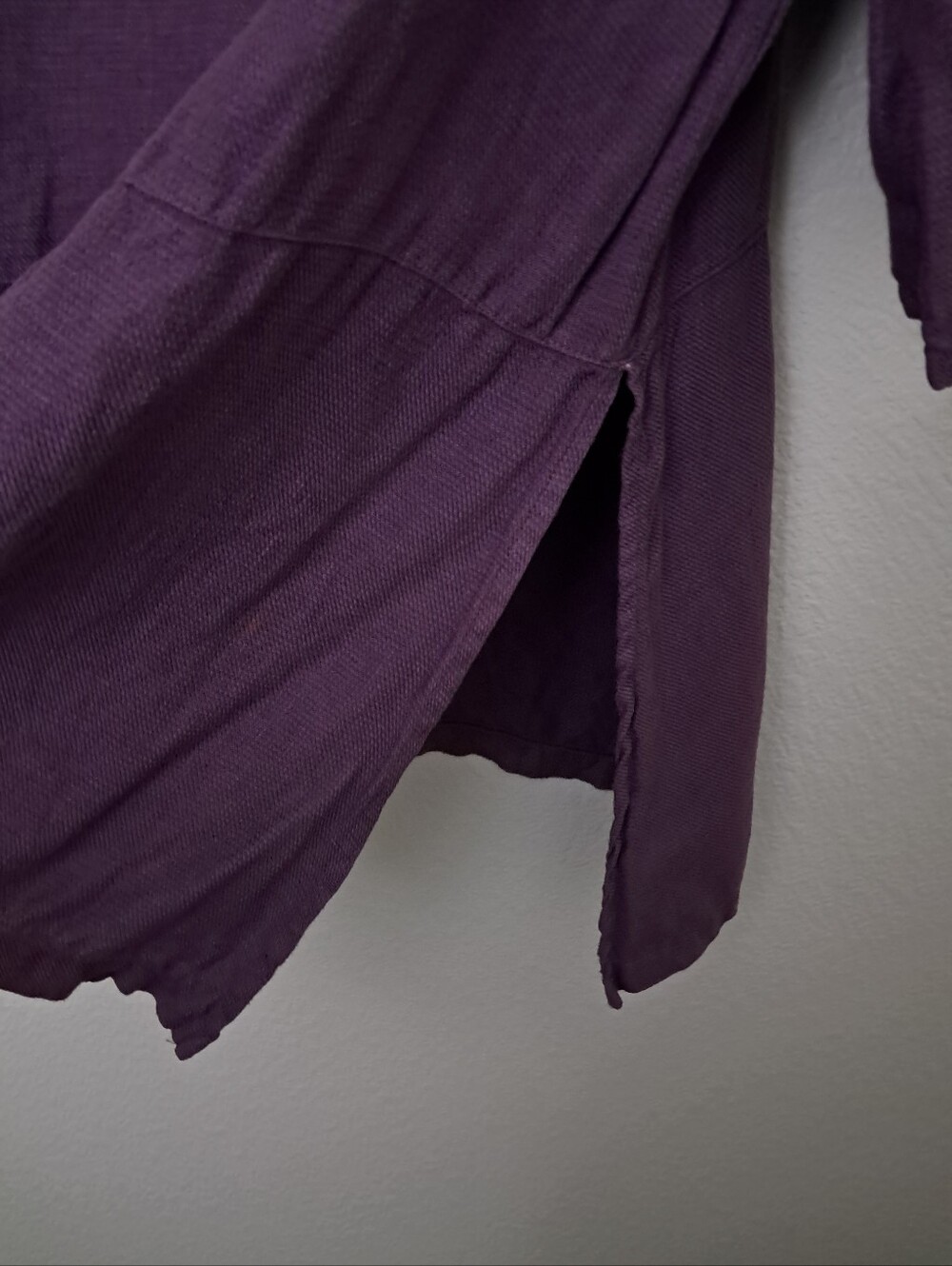 Bryn Walker Linen Tunic Lagenlook Oversized Coastal Purple Size Large - Picture 4 of 10
